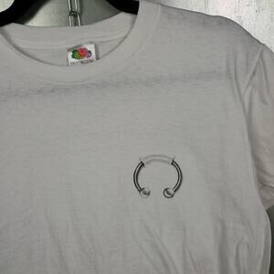 Seductive Steel Vintage Y2K Body Piercing Tattoo Shirt Medium Jewelry Promo